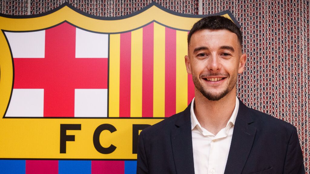  Joan García en su presentación con el Barça