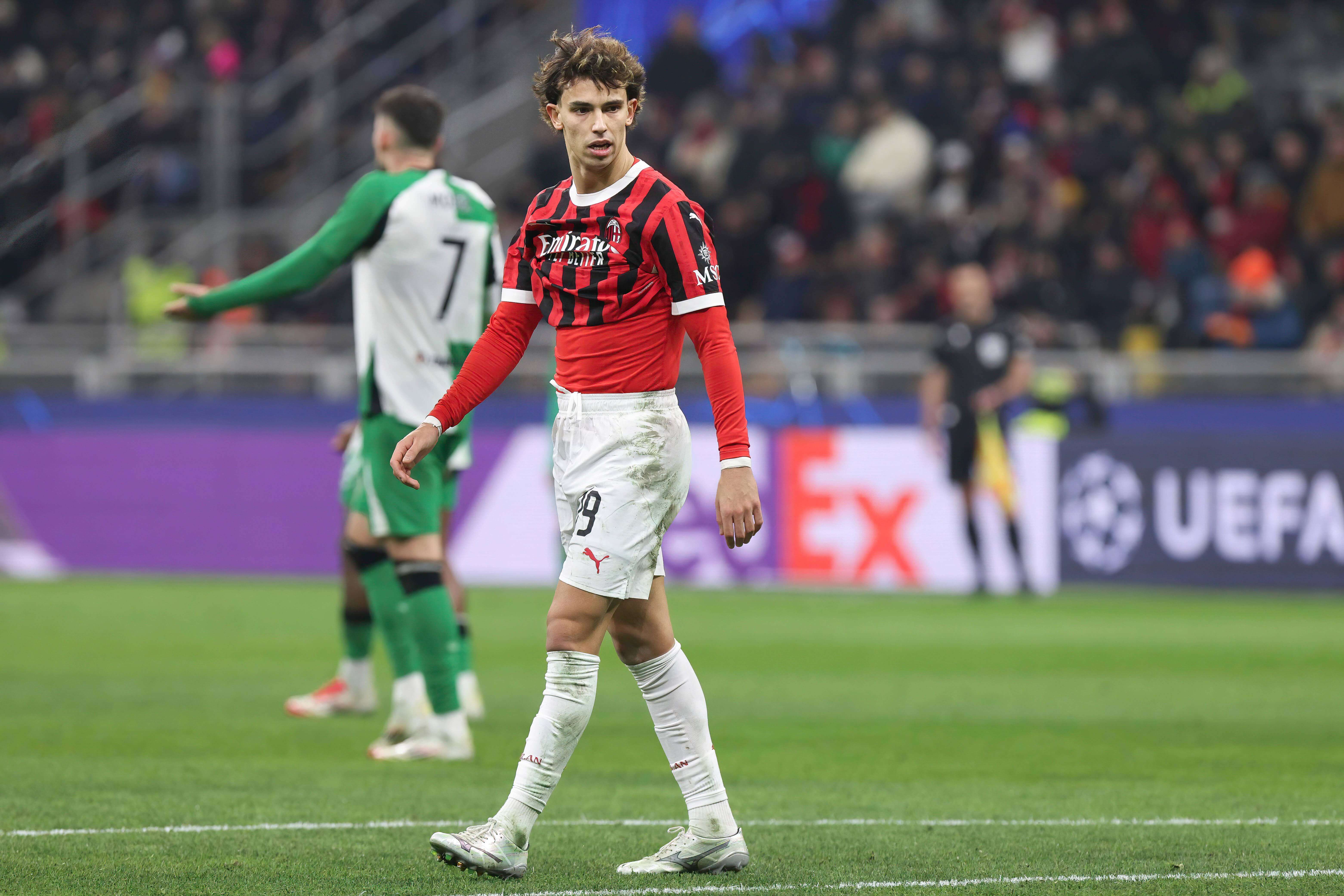 Joao Félix, en el Milan-Feyenoord de Champions.