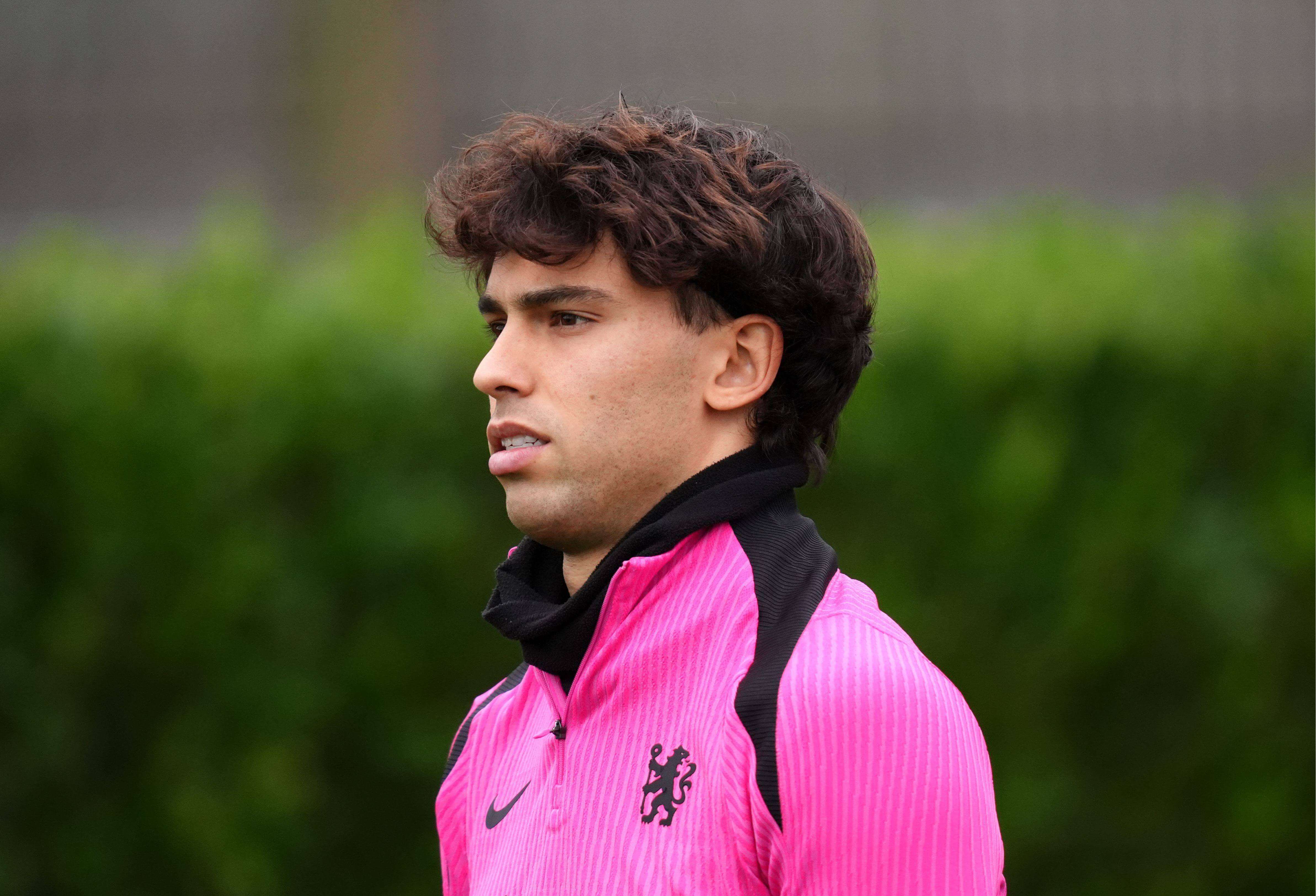  Joao Félix, en un entrenamiento con el Chelsea.