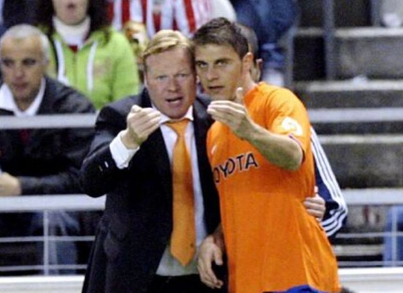  Joaquín y Koeman en el Valencia CF