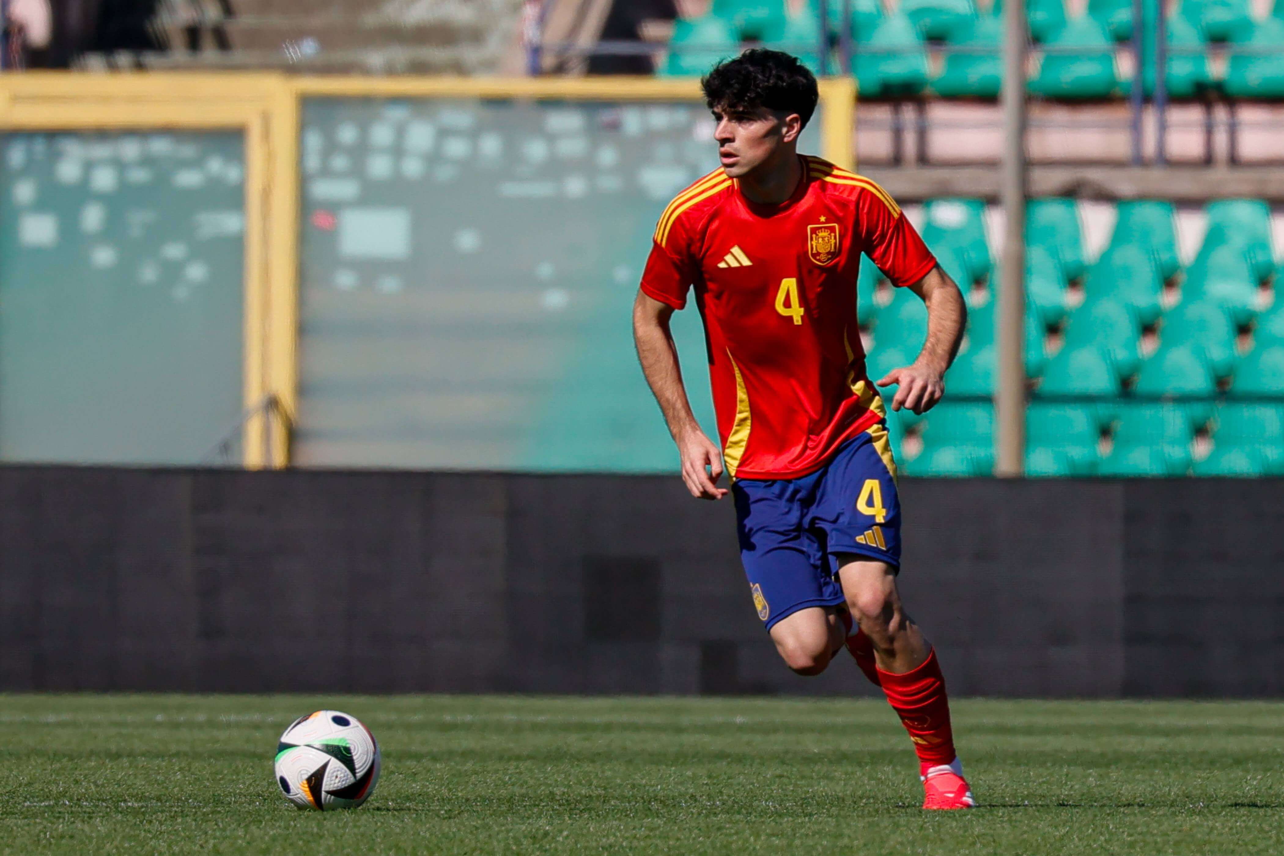  Jon Martín, durante un partido con la Selección Española sub 19.