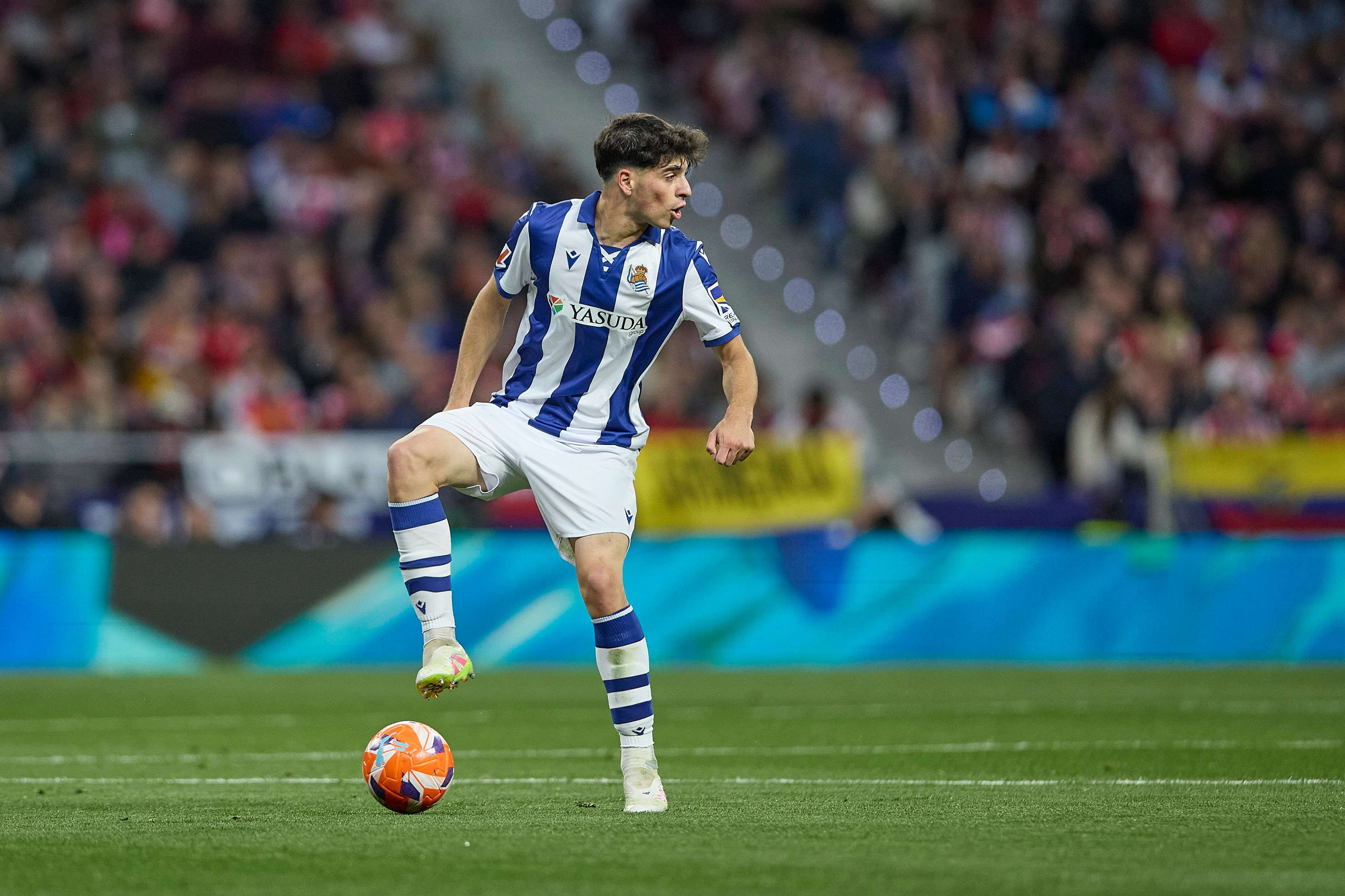  Jon Martín, durante un partido con la Real Sociedad.