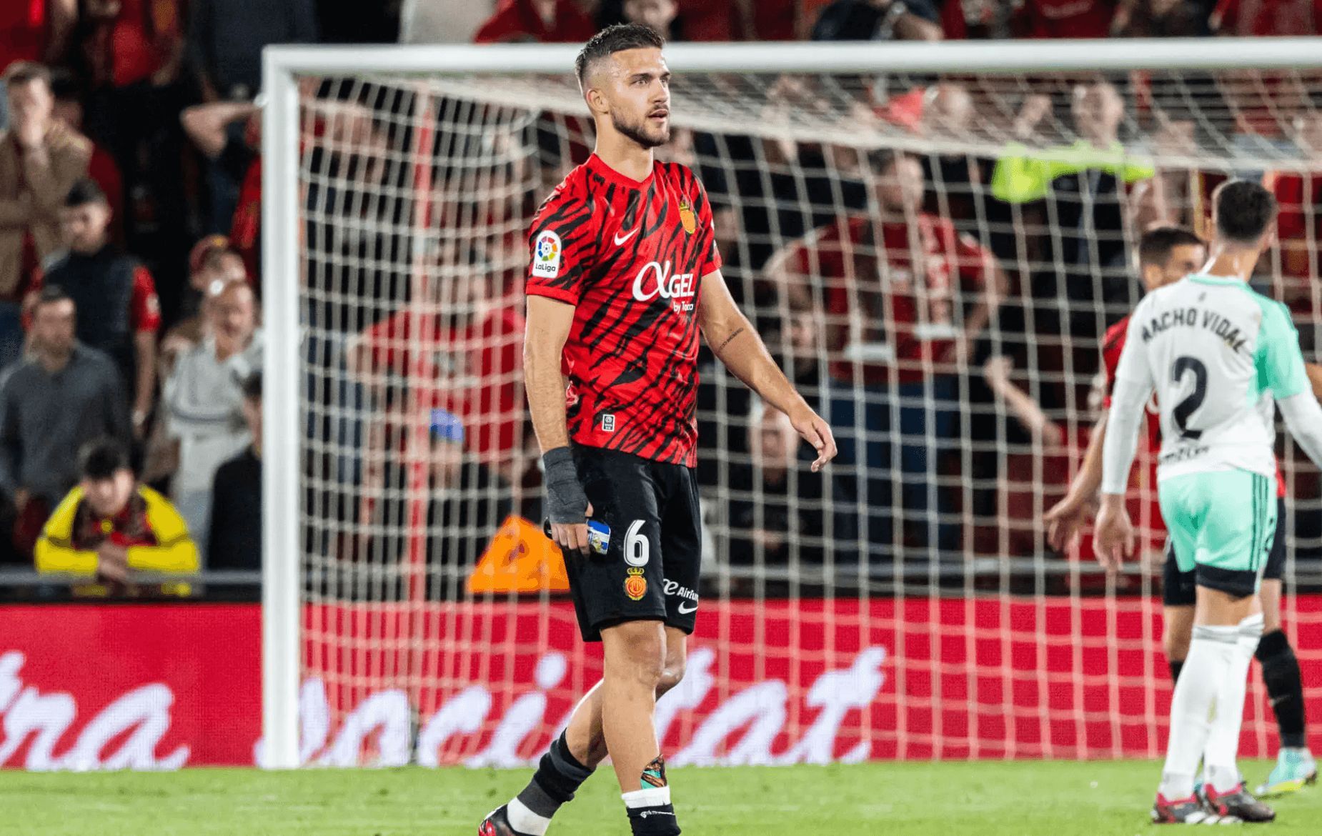 José Copete, en un partido del Mallorca.