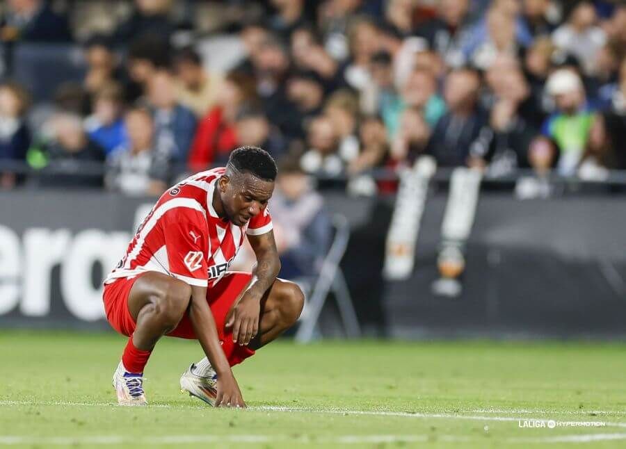 Juan Otero, durante el Castellón-Sporting.