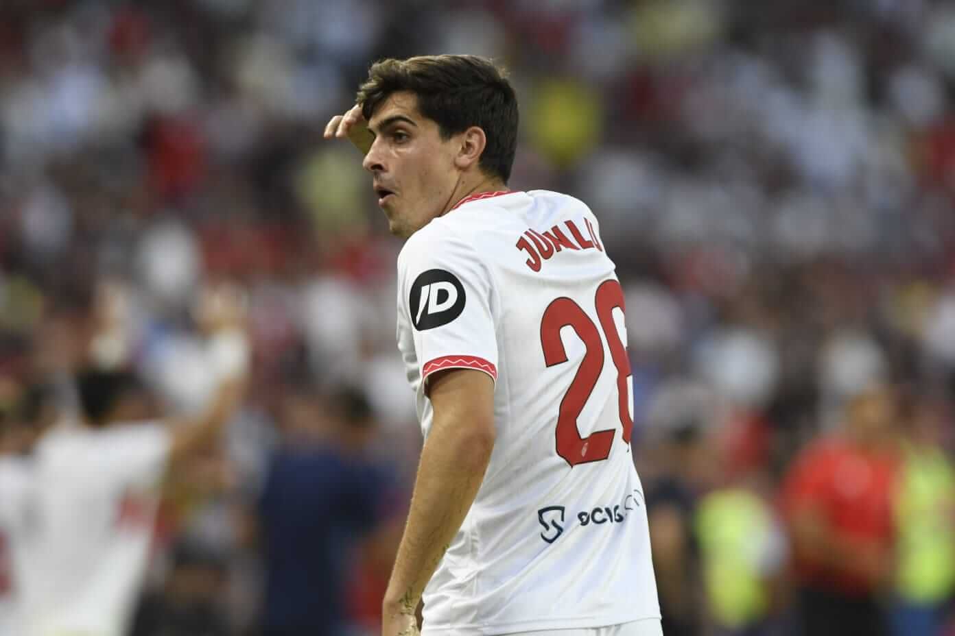 Juanlu, expulsado en el Sevilla-Getafe.