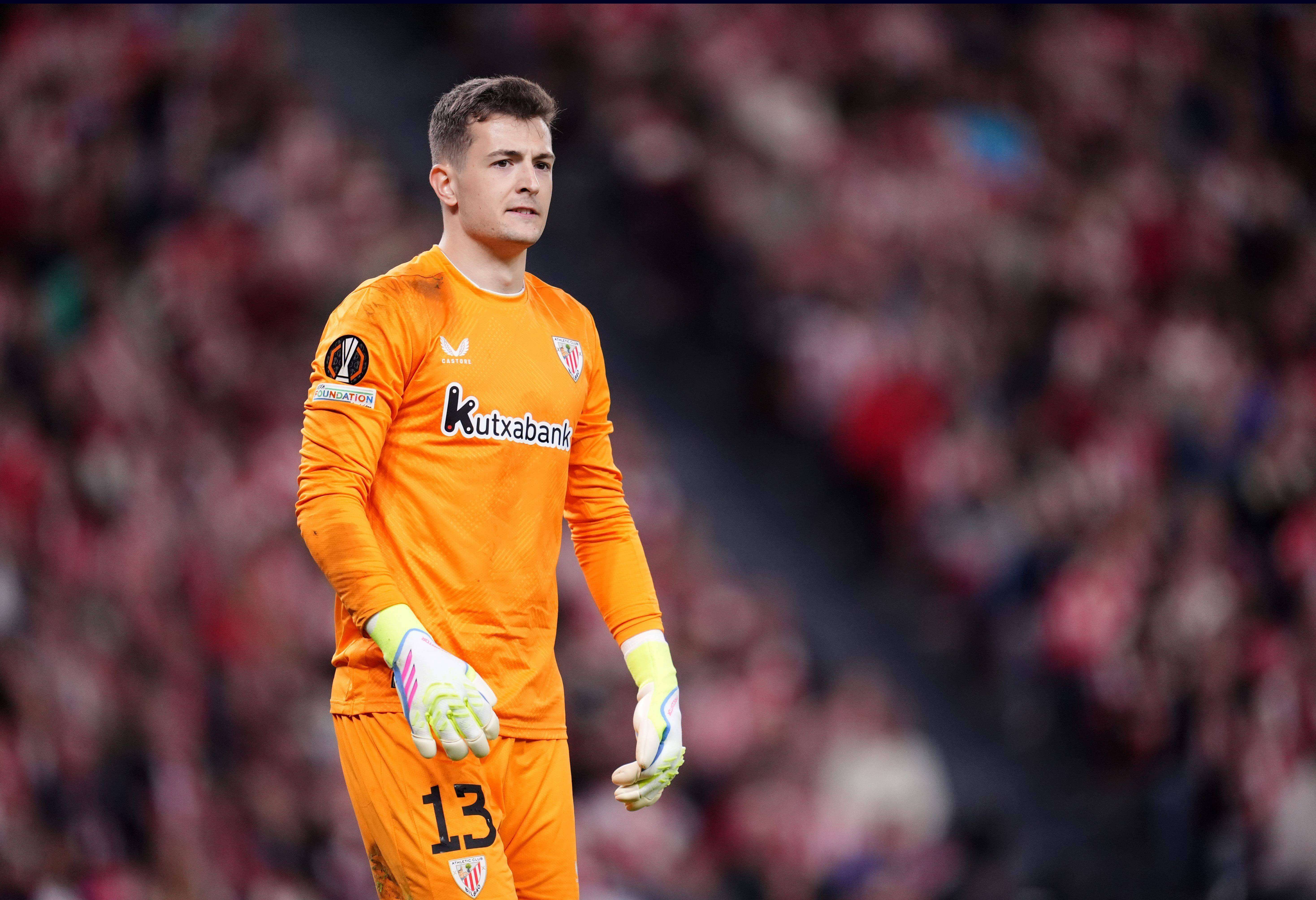  Julen Agirrezabala, en un partido con el Athletic.