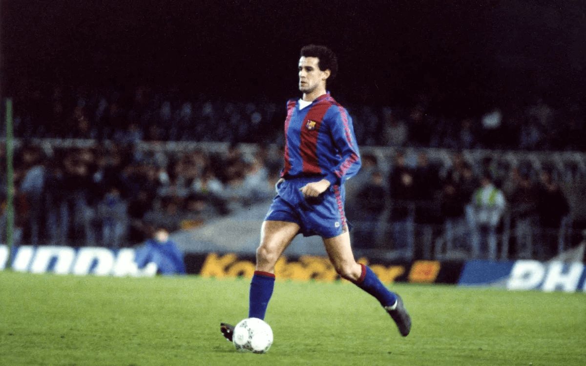  Julio Alberto, en un partido con el Barça (FC Barcelona)