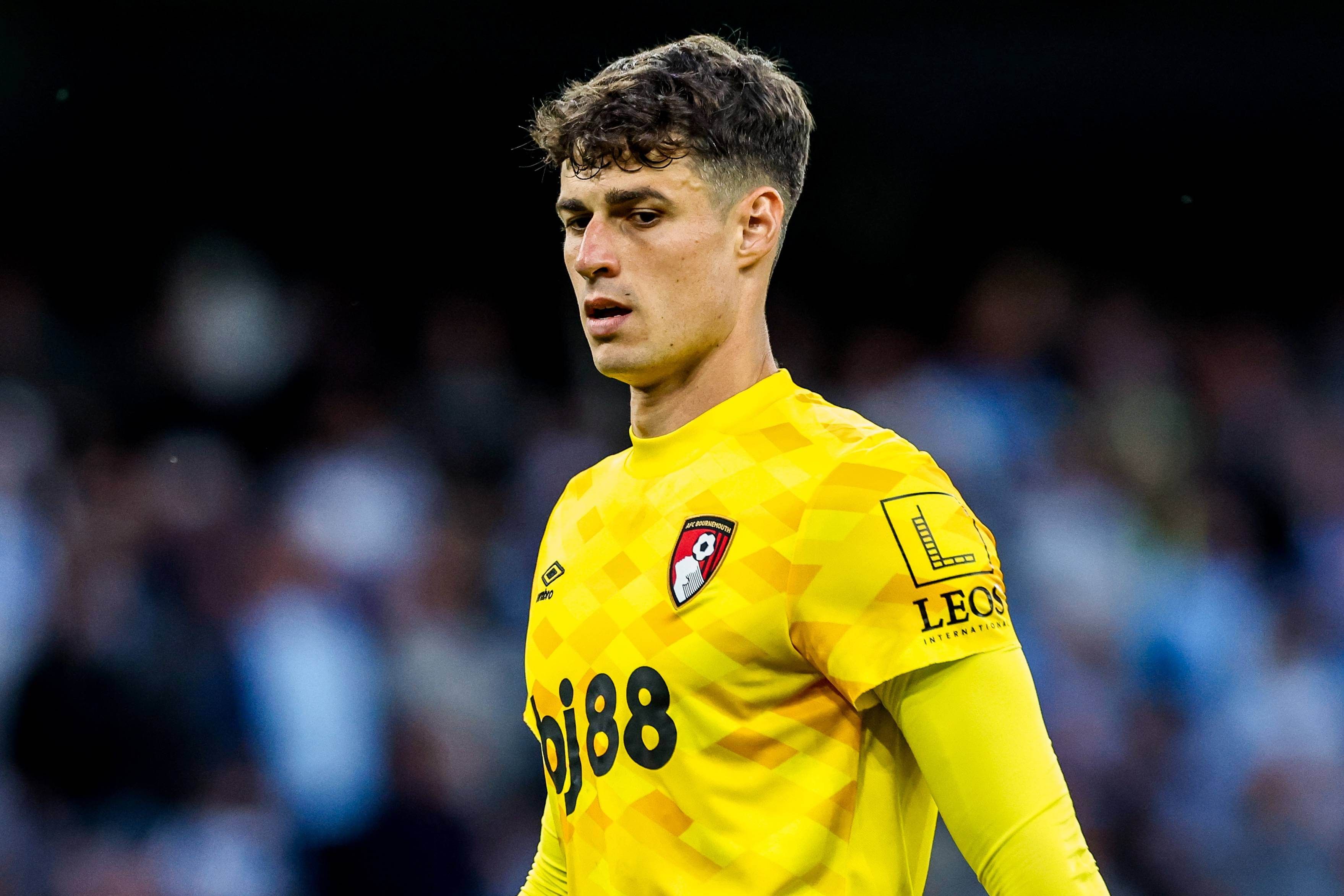  Kepa Arrizabalaga, en un partido con el Bournemouth.