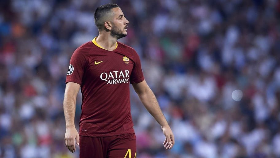 Kostas Manolas, en un partido de la Roma.