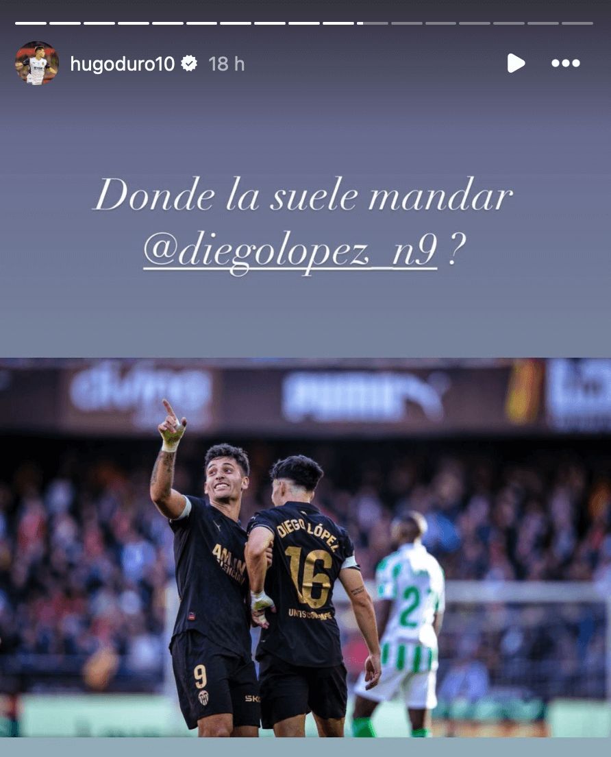  La historia de Hugo Duro con el gol de Diego López.