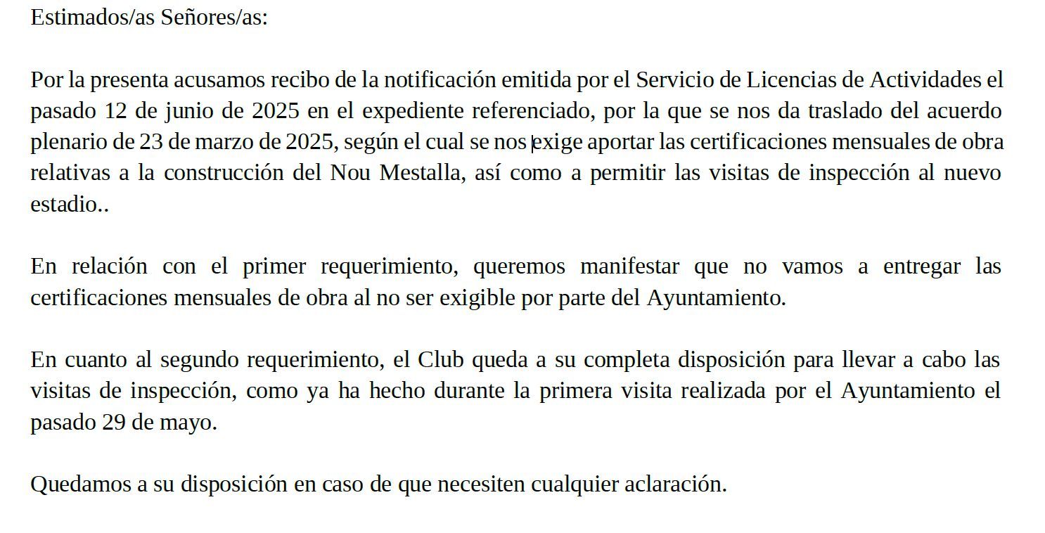  La respuesta del Valencia CF
