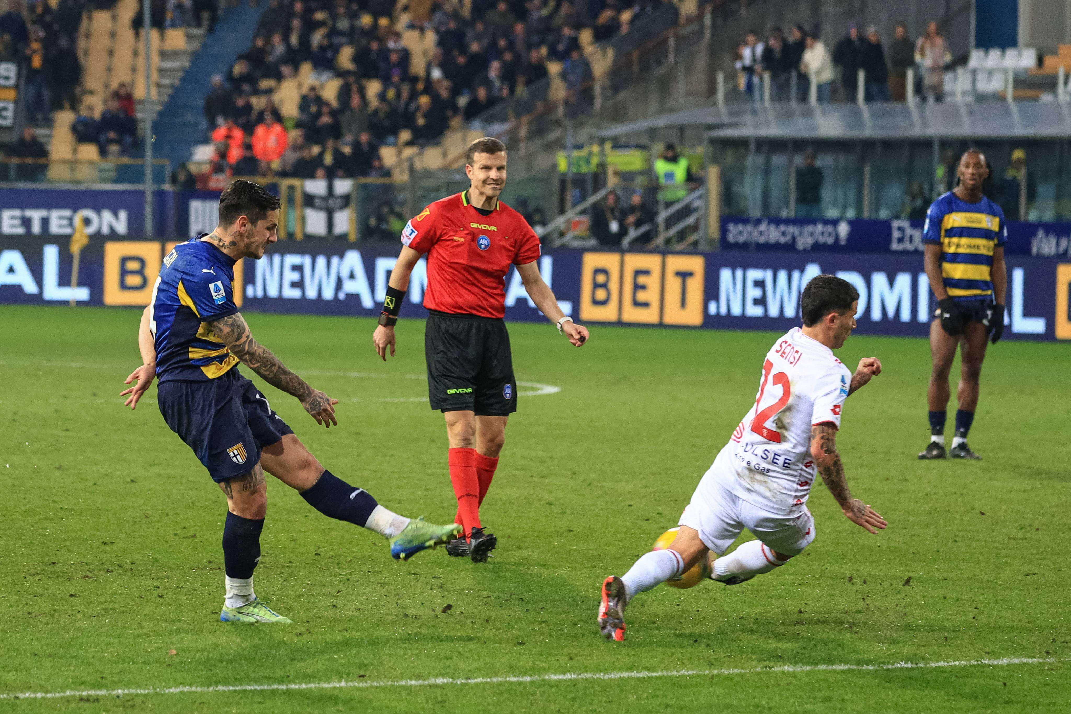 Lance del Parma-Monza de la Serie A.