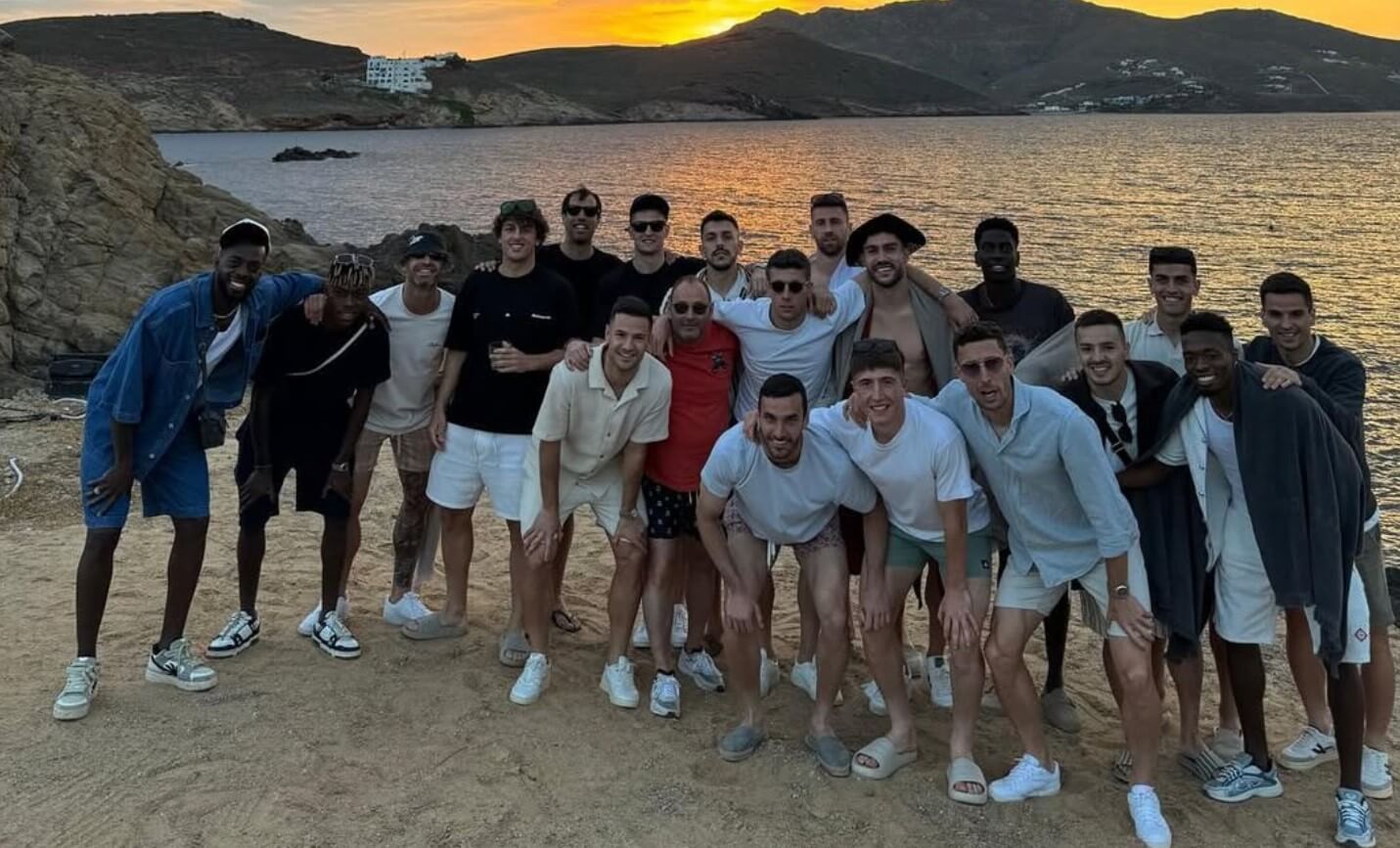  Las vacaciones de los jugadores del Athletic en Grecia.