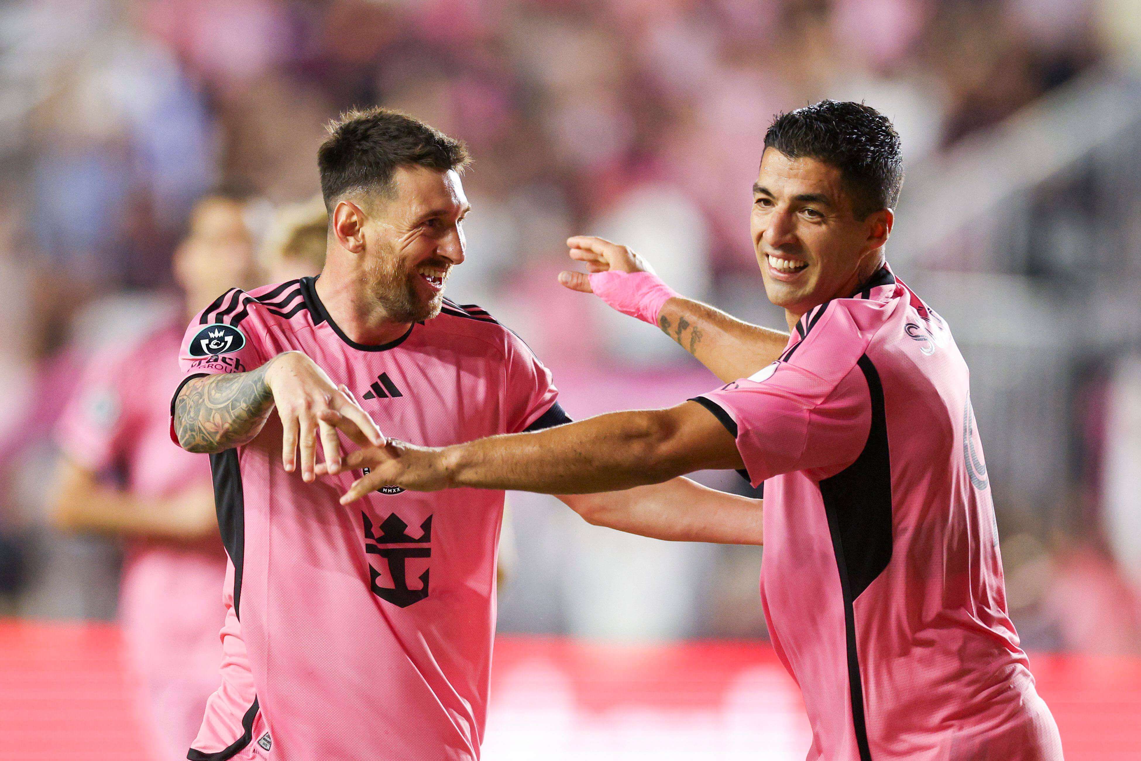  Leo Messi y Luis Suárez en el partido ante el Nashville. (Fuente: Cordon Press)