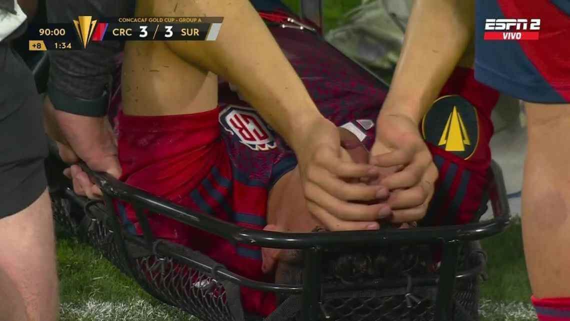  Lesión de Warren (Captura ESPN)