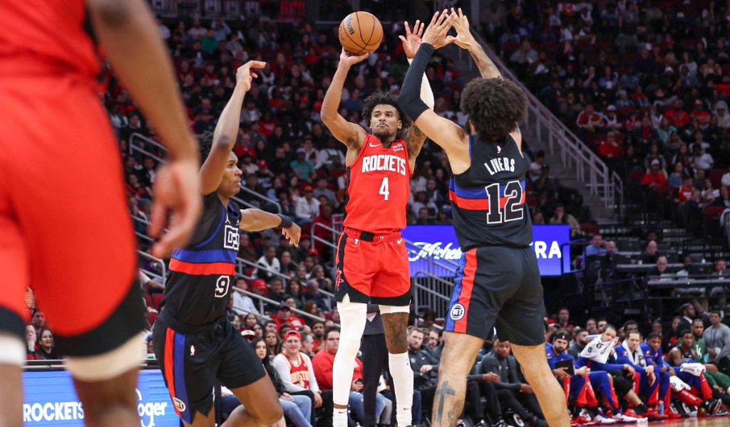  Los Detroit Pistons frente a los Houston Rockets (Fuente: Cordon Press)