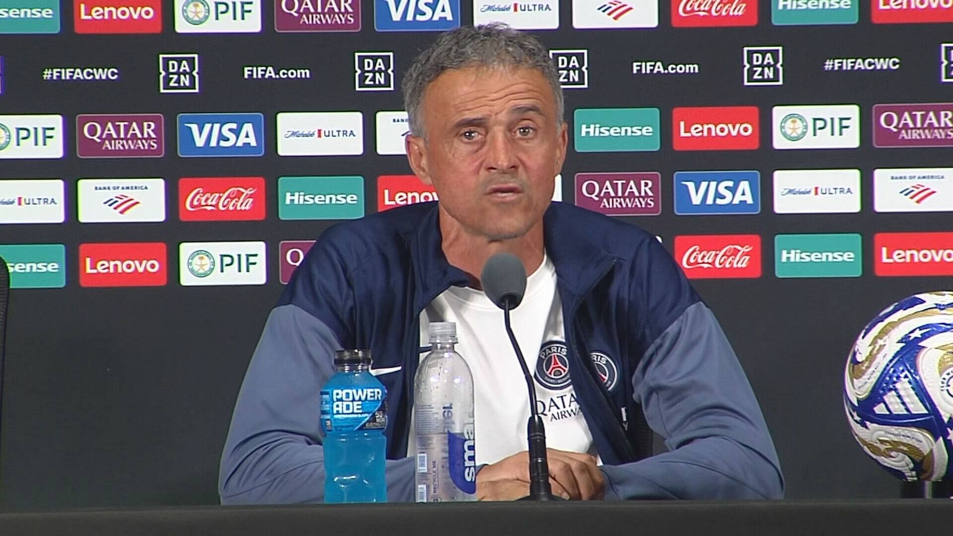 Luis Enrique, en rueda de prensa