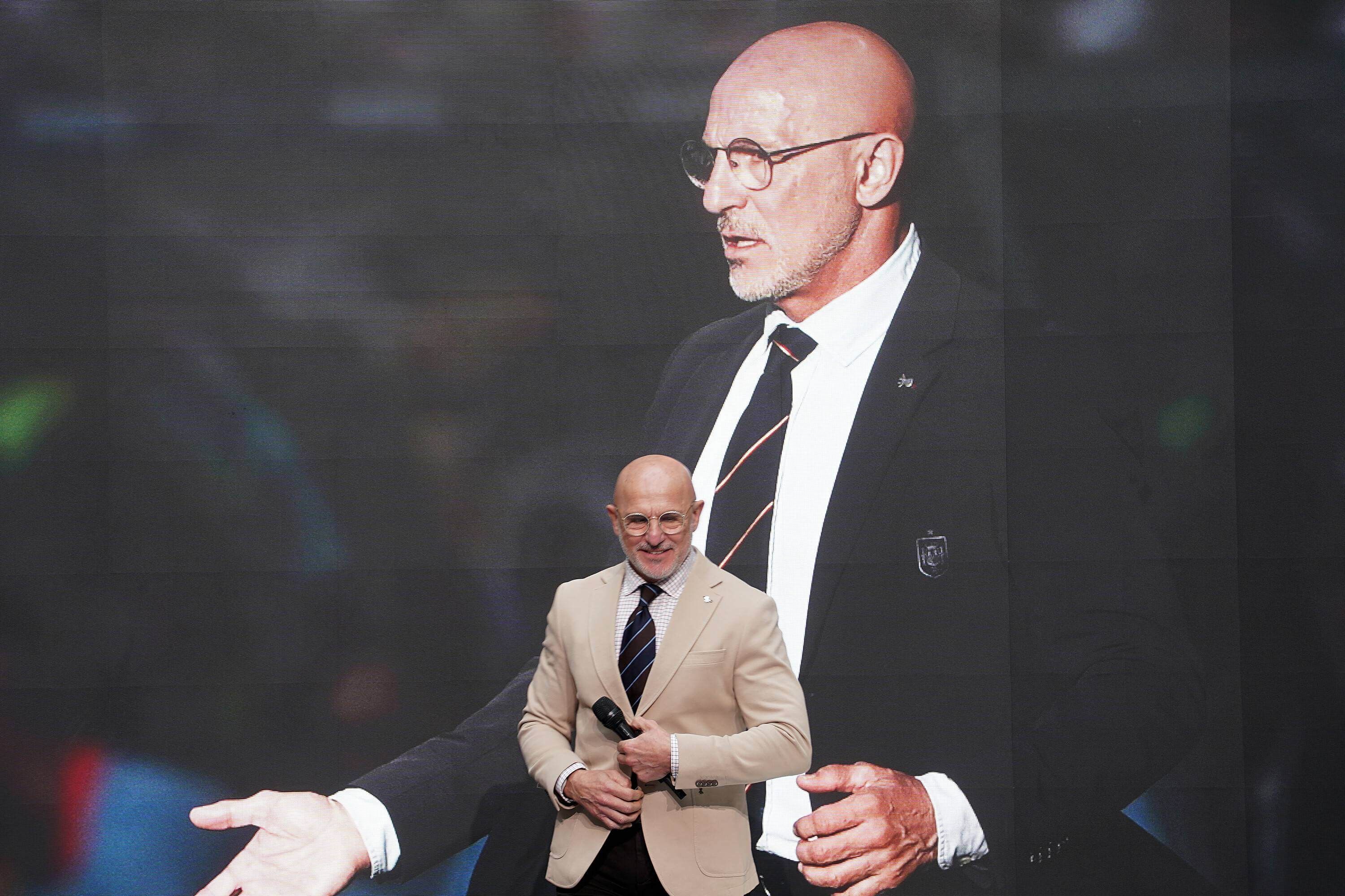  Luis de la Fuente, durante los World Sports Awards.