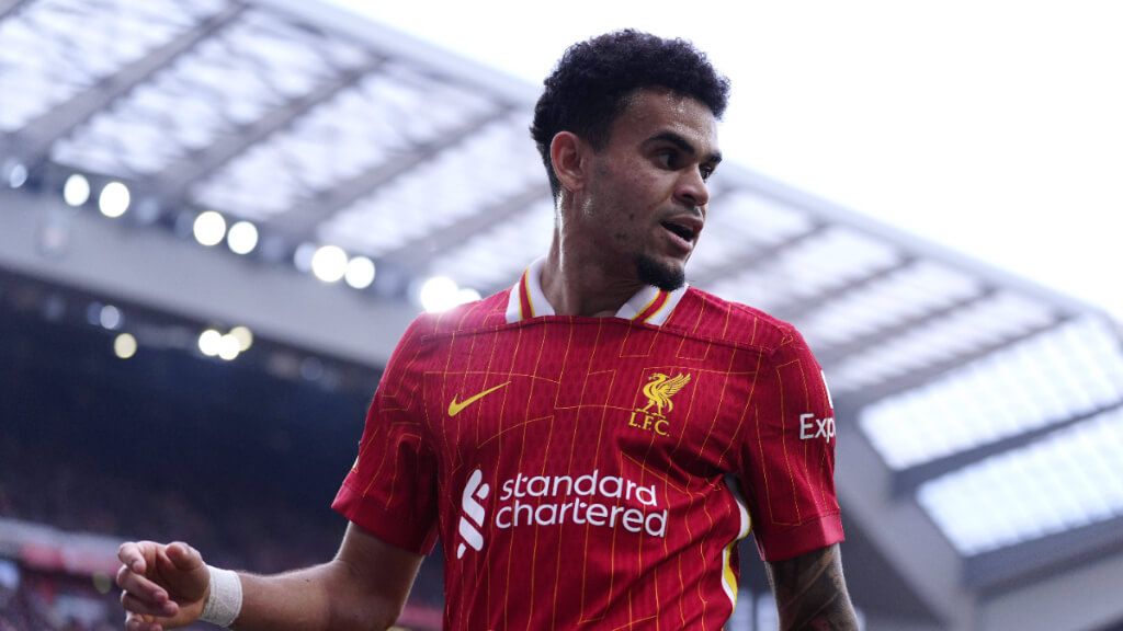 Luis Díaz durante un partido con el Liverpool (Fuente: Cordon Press)