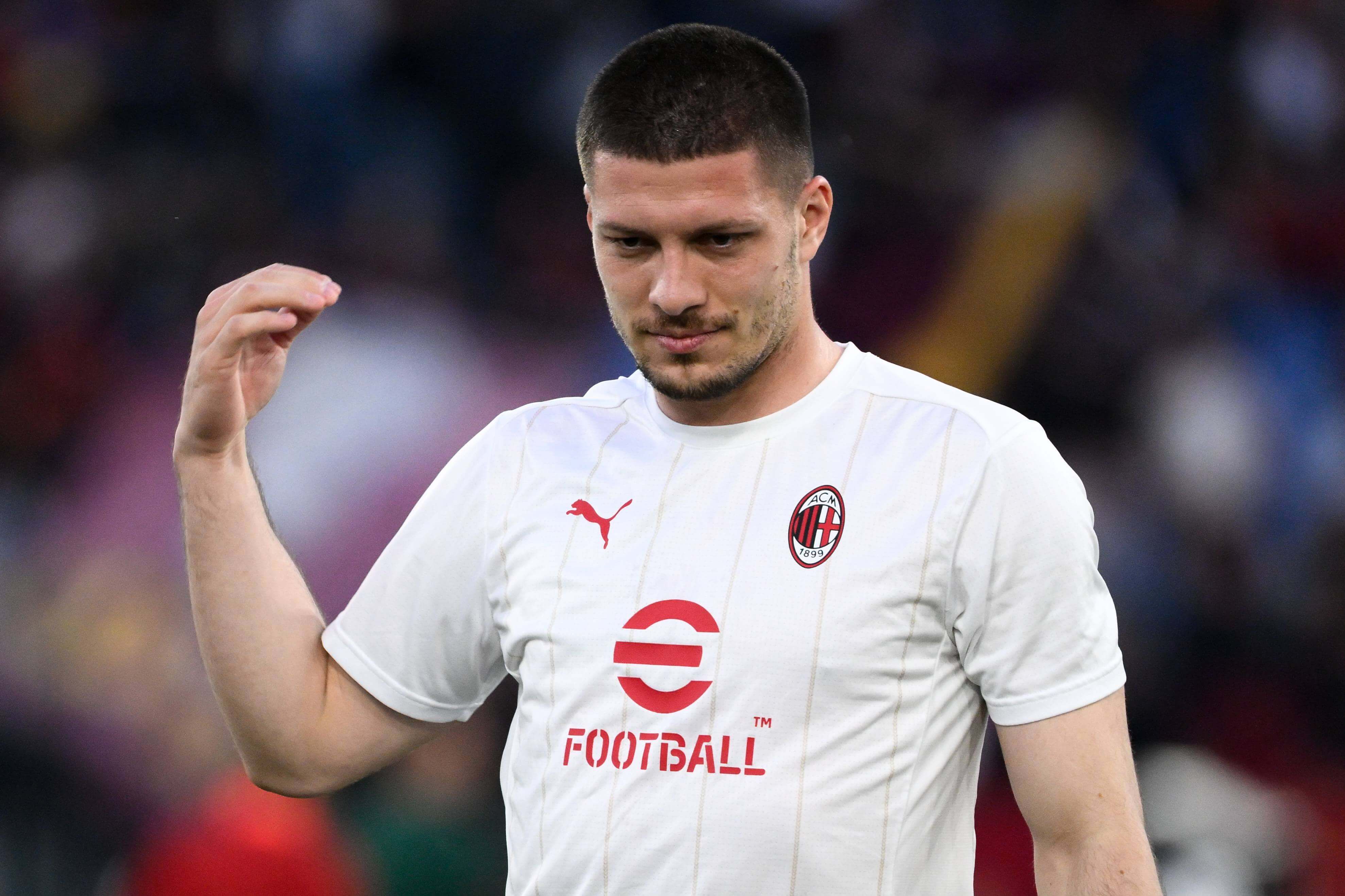  Luka Jovic, durante un partido del Milan esta pasada temporada.