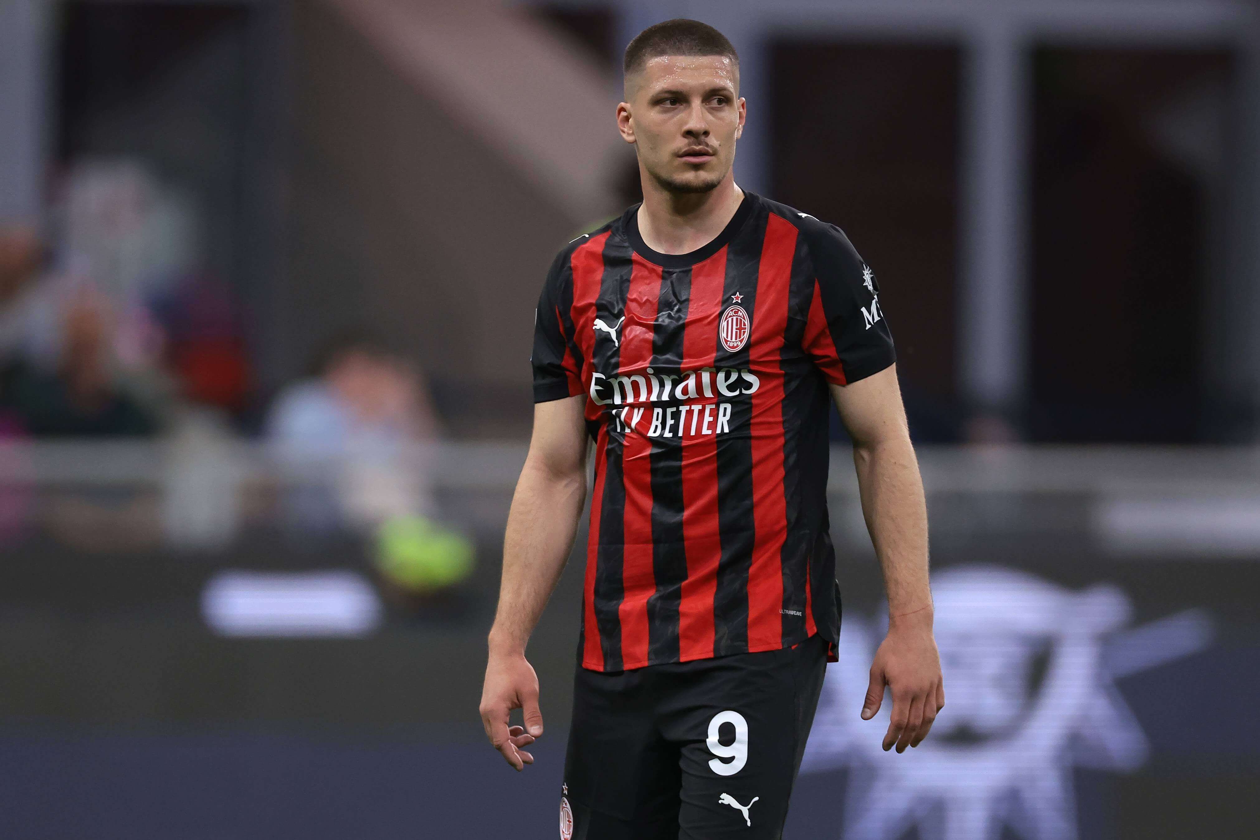  Luka Jovic, durante un partido del Milan esta pasada temporada.