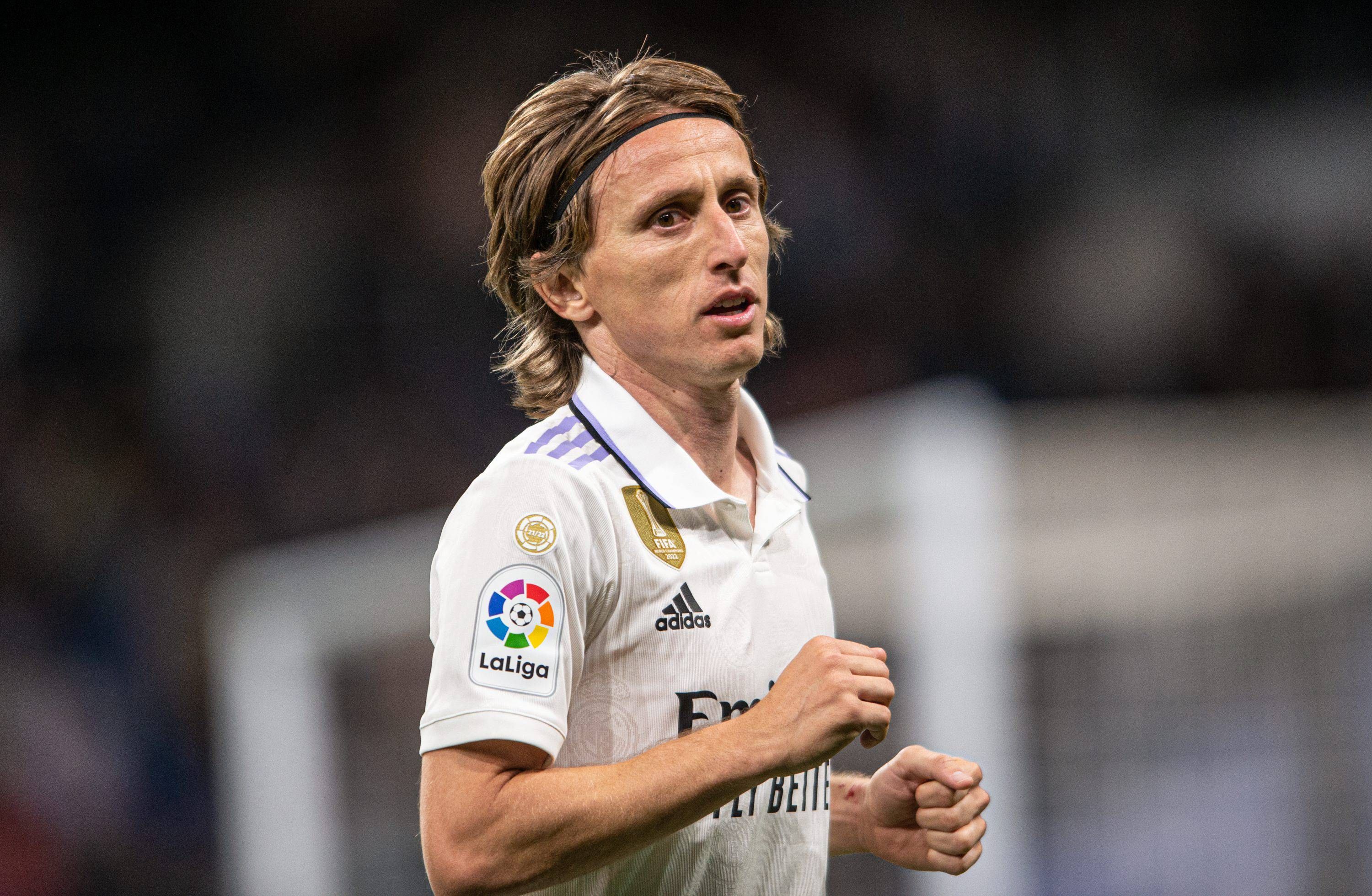 Luka Modric, en un partido con el Real Madrid.