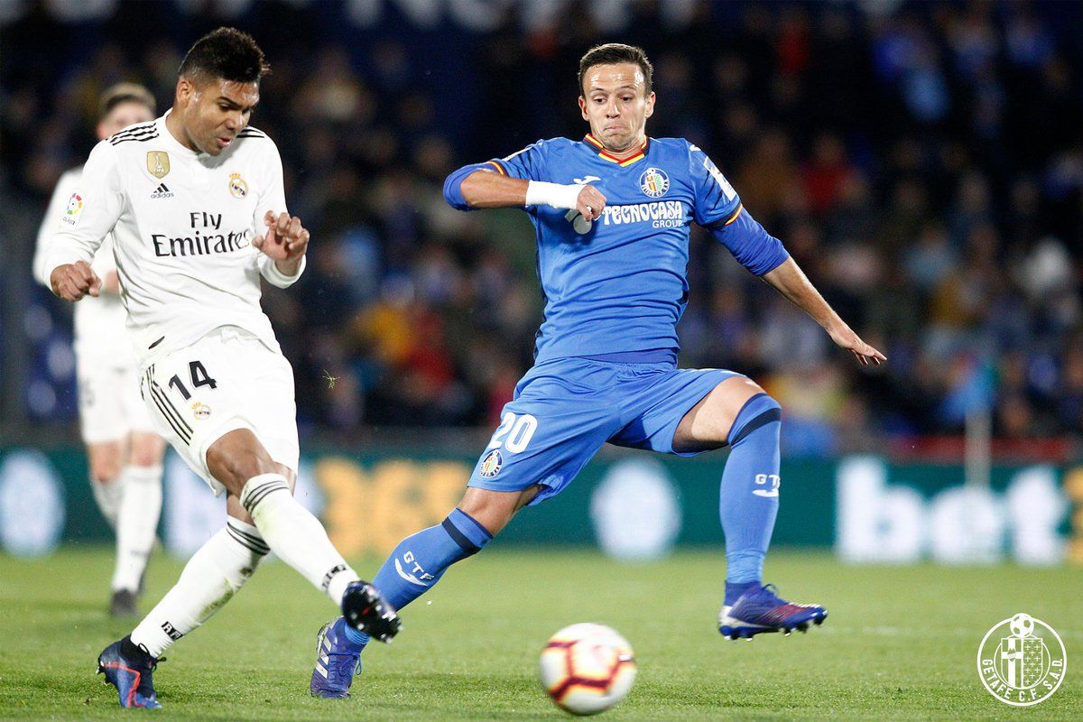 Maksimovic con el Getafe ante el Real Madrid.