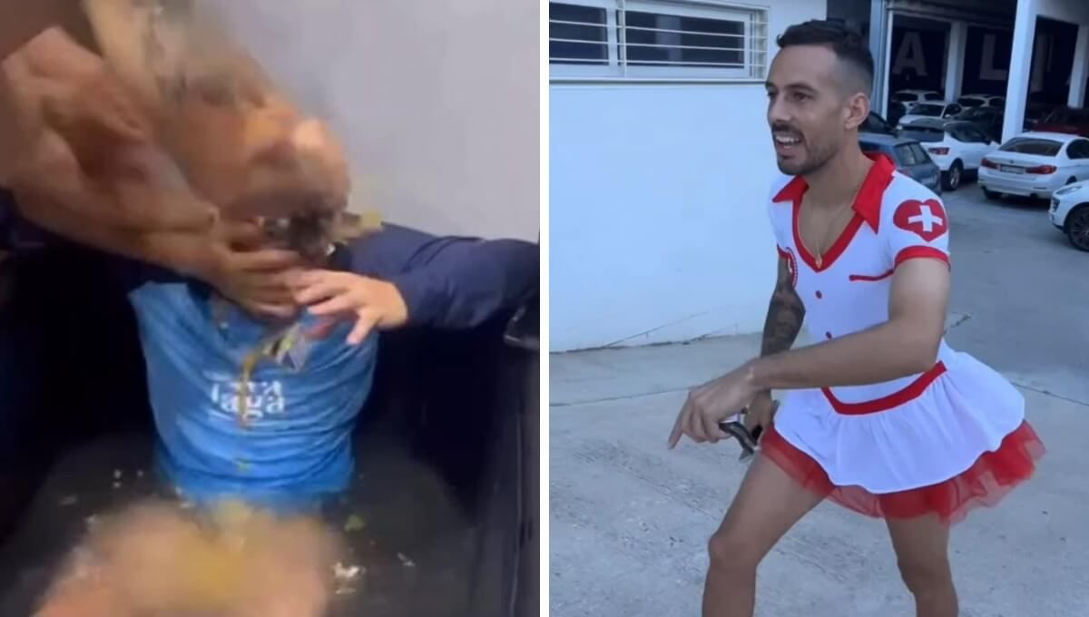  Las bromas a Manu Molina en su cumpleaños (Capturas: @KevinMedinaa7).