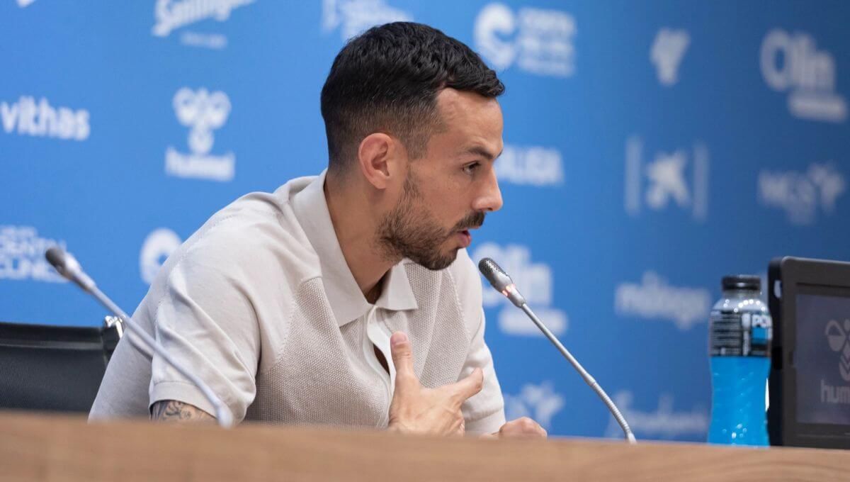  Manu Molina, en su rueda de prensa de despedida.