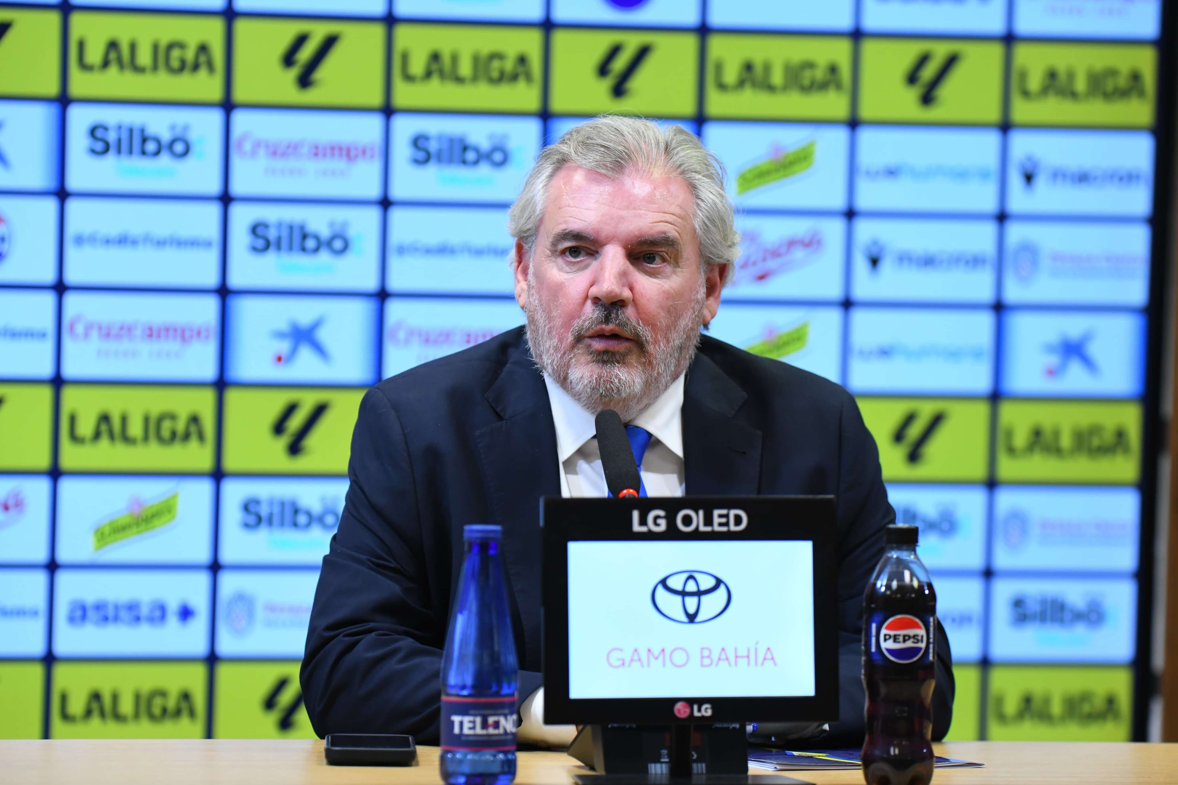  Manuel Vizcaíno, en sala de prensa.
