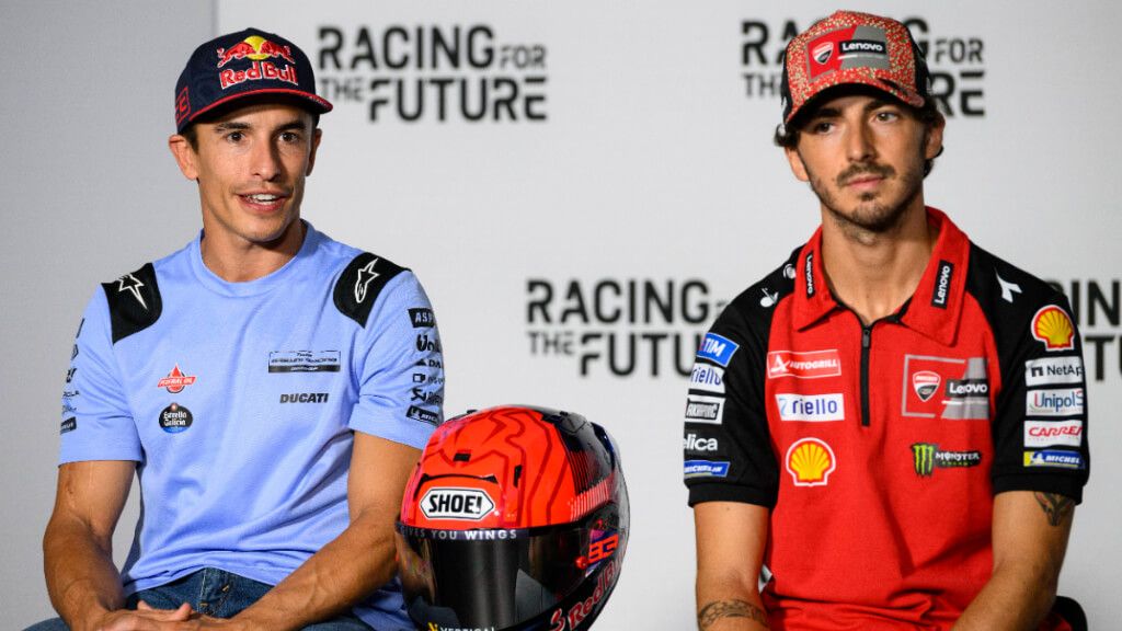  Marc Márquez y Pecco Bagnaia, en el Gran Premio de Austria.