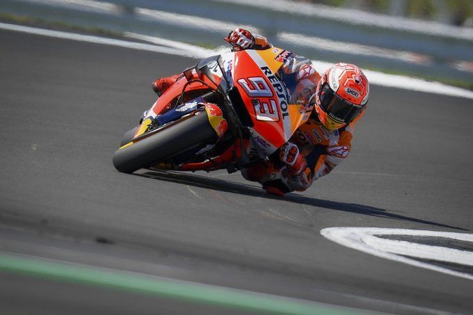 Marc Márquez, en el circuito de Silverstone.
