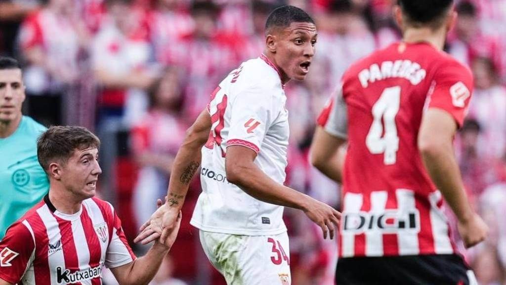 Mateo Mejía, en San Mamés.