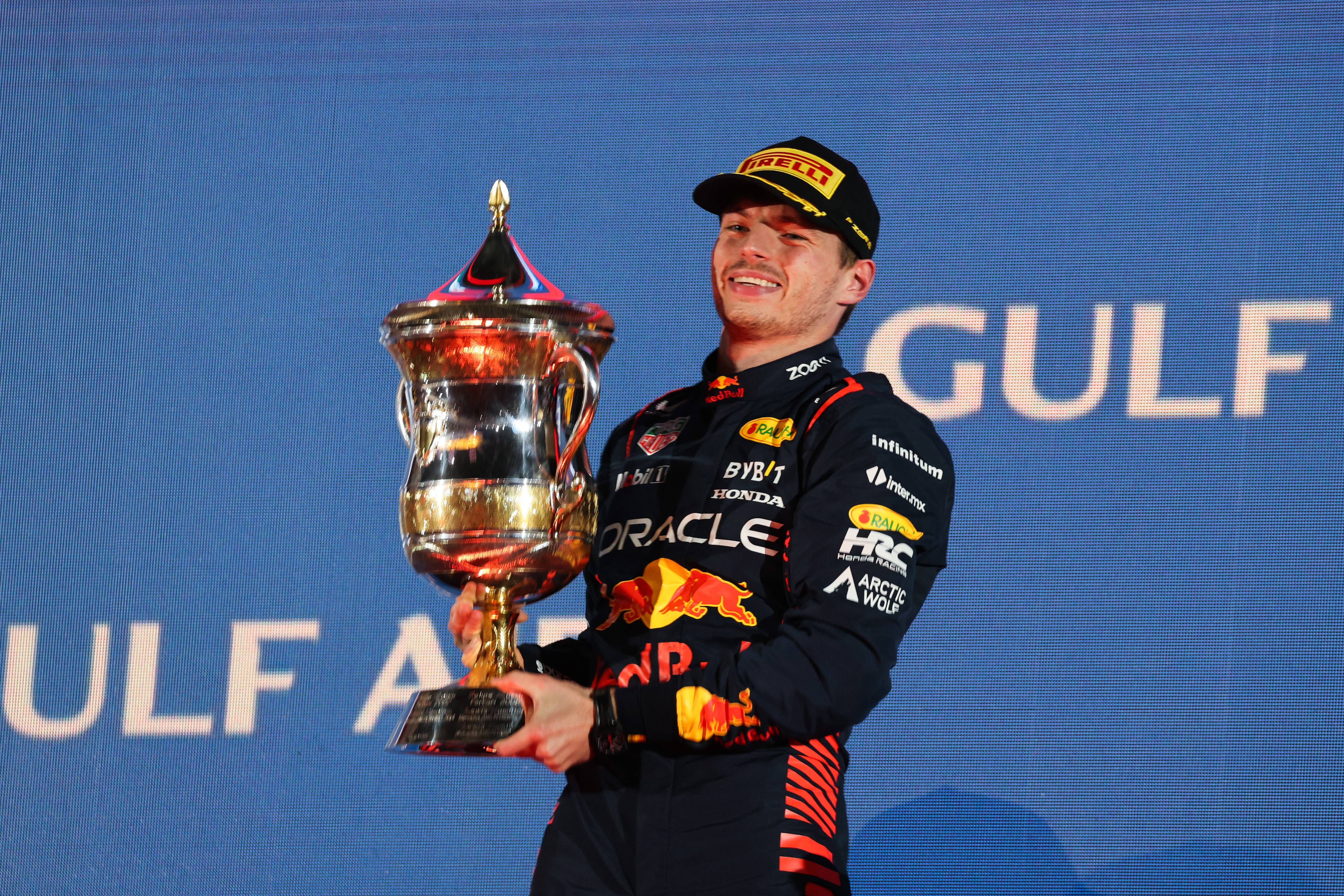  Max Verstappen celebrando la primera victoria de la temporada. (Fuente: Cordon Press)