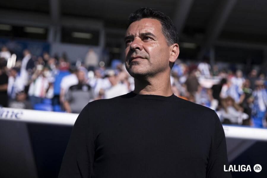  Míchel, durante el Leganés-Girona de la pasada temporada en Butarque.