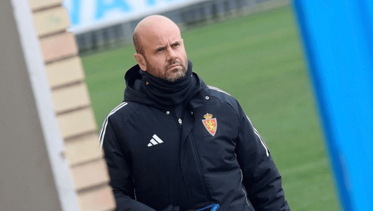  Miguel Ángel Ramírez, en una sesión del Real Zaragoza.