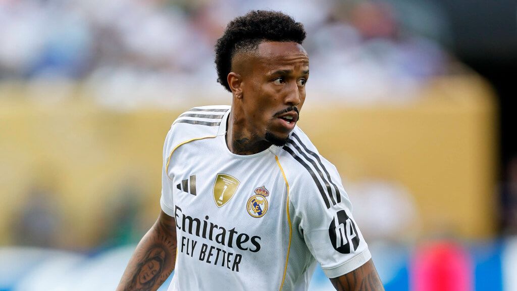  Éder Militao durante el Real Madrid - PSG (Fuente: Cordon Press)