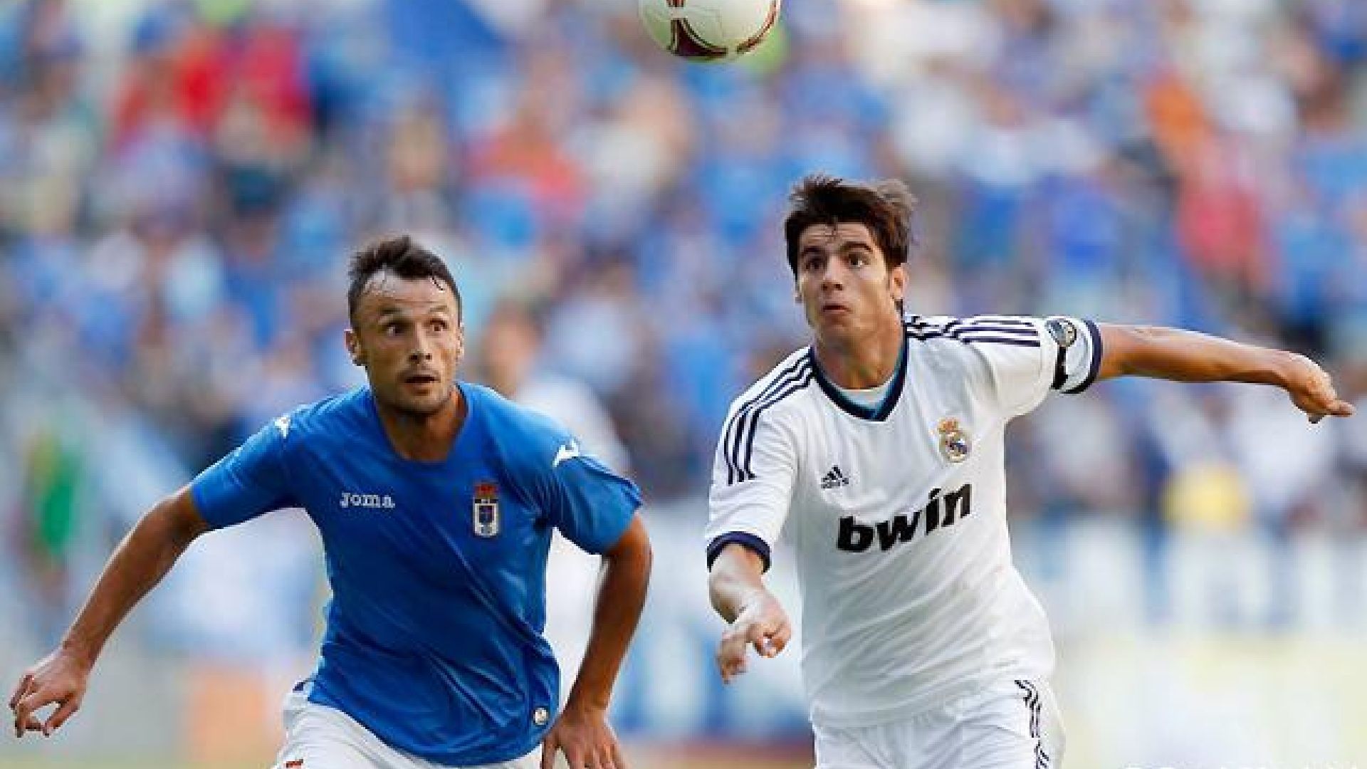 Morata, en un amistoso entre Real Madrid y Oviedo.
