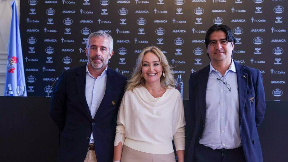 Marián Mouriño con José Gainzaraín y Marco Garcés.