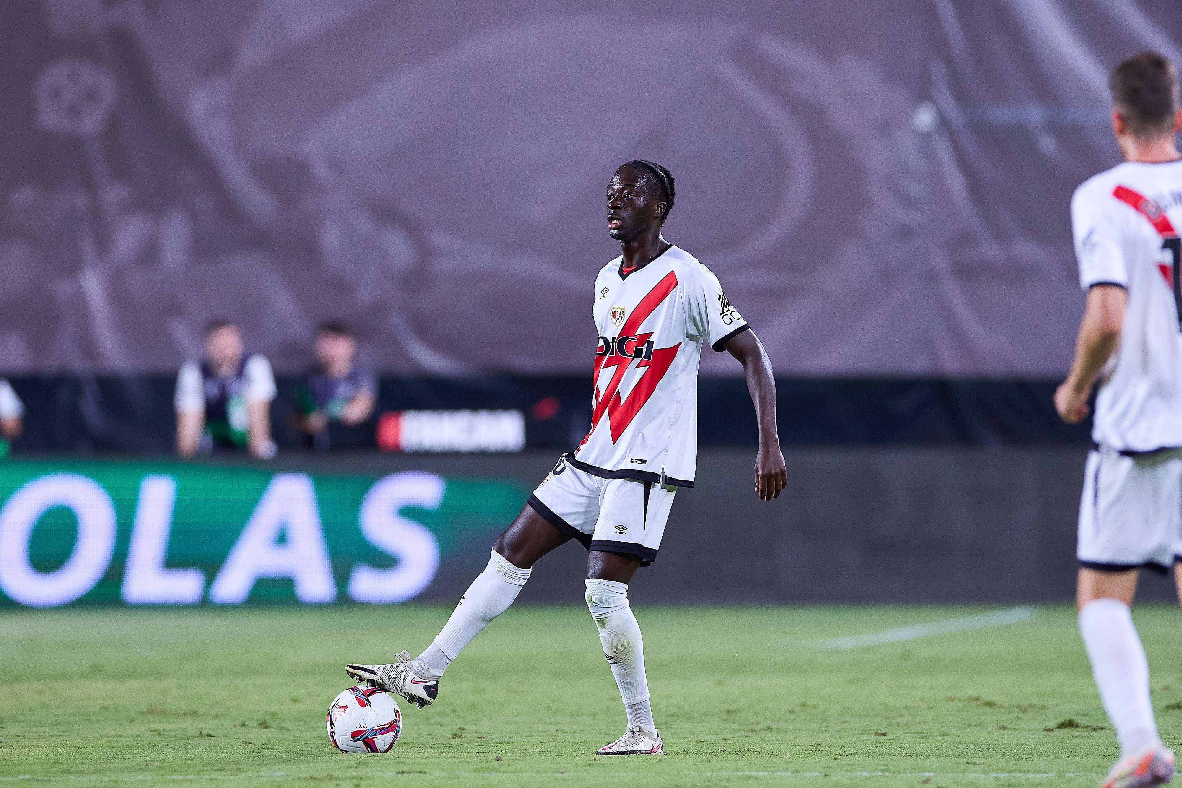  Mumin, en un partido del Rayo Vallecano.