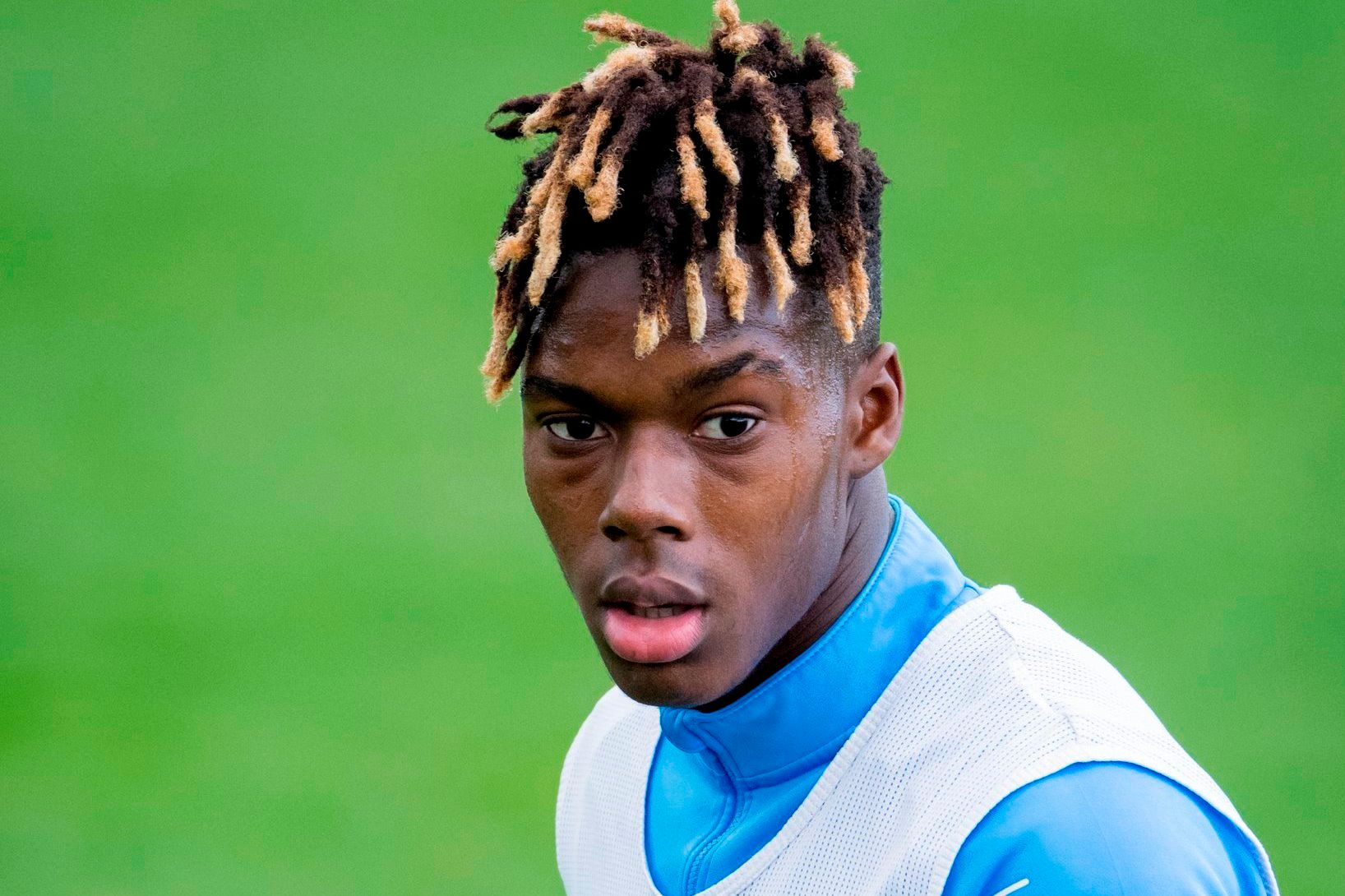  Nico Williams entrenando en Lezama.