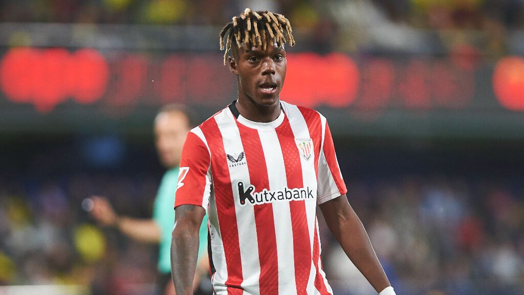 Nico Williams, en un partido con el Athletic Club (Cordon Press)