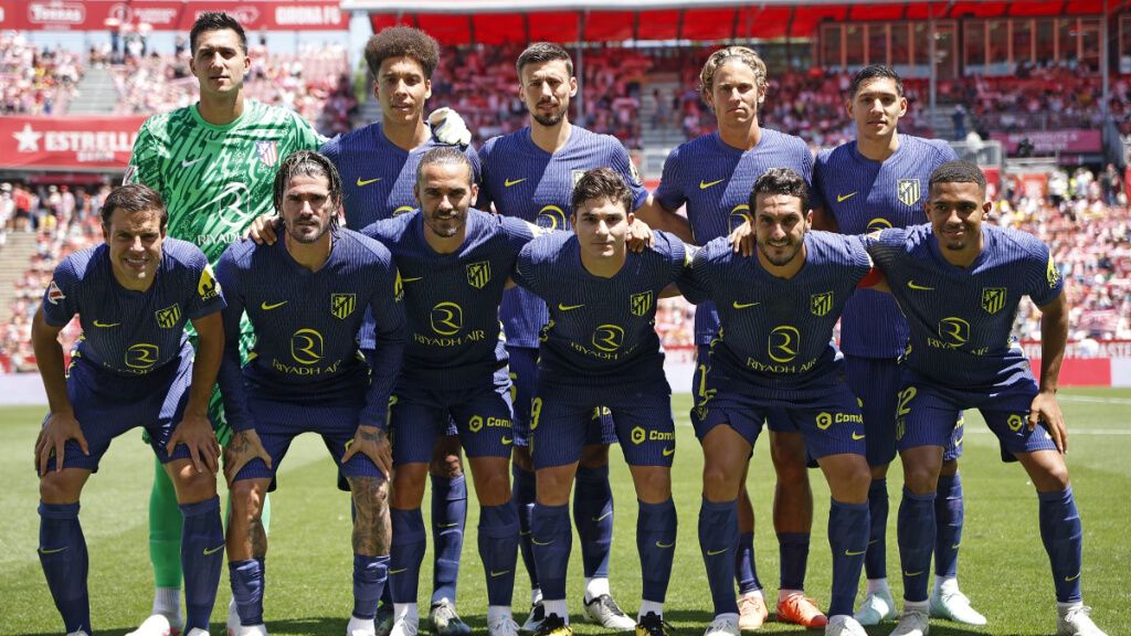 Once titular del Atlético de Madrid ante el Girona ('X' @Atleti)