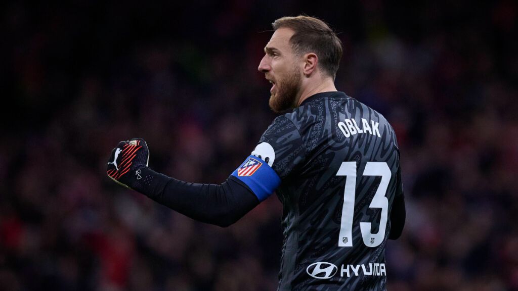 Jan Oblak durante un partido con el Atlético de Madrid (Fuente: Cordon Press)