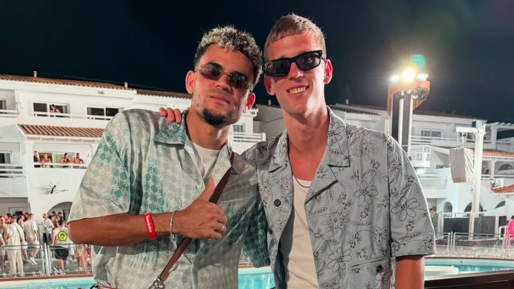 Luis Díaz y Dani Olmo en Ibiza (Instagram @daniolmo)