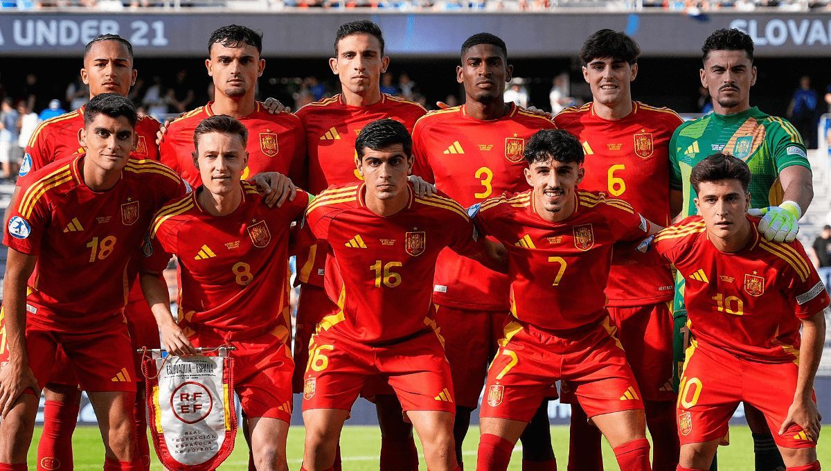 Once de España sub 21 ante Eslovaquia.