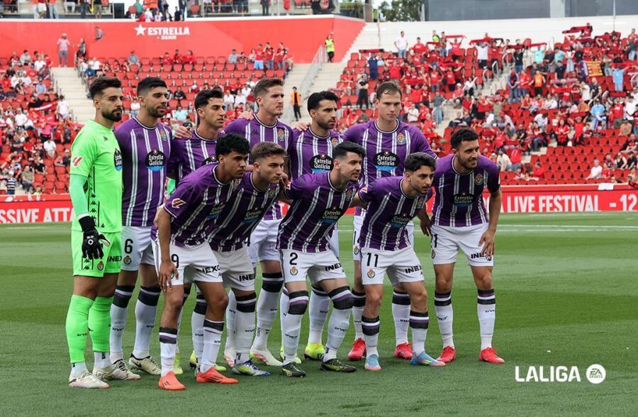  Once inicial del Real Valladolid en el Estadio de Son Moix (FOTO: LALIGA)