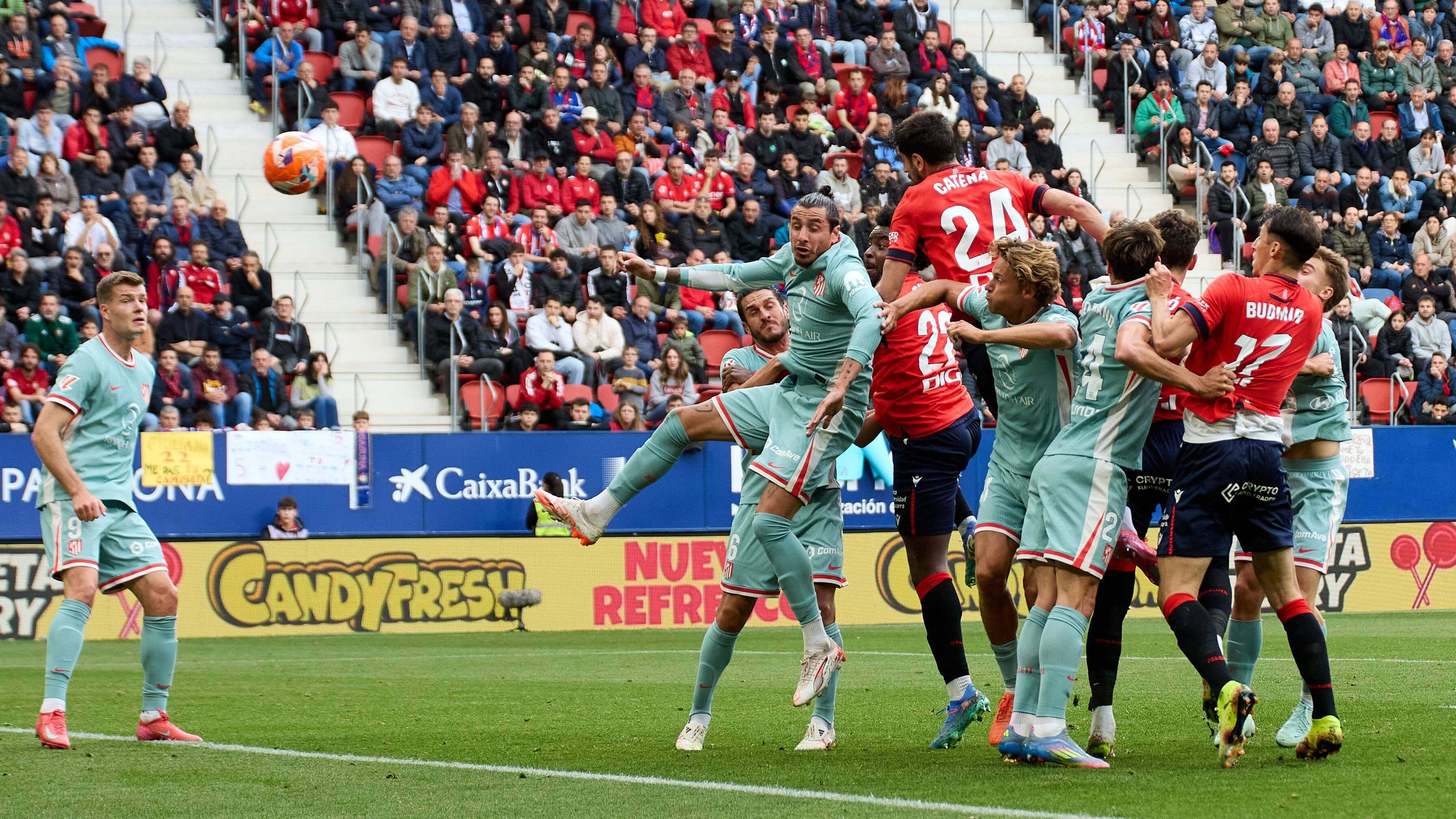  El gol de Catena contra el Atlético de Madrid (Cordon Press)