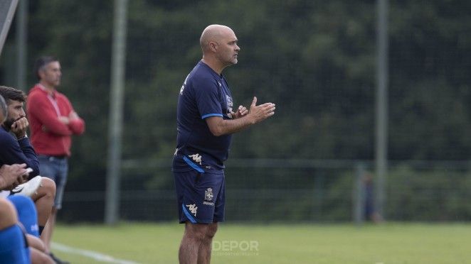  Óscar Gilsanz, entrenador del Deportivo Fabril (Foto RCD)