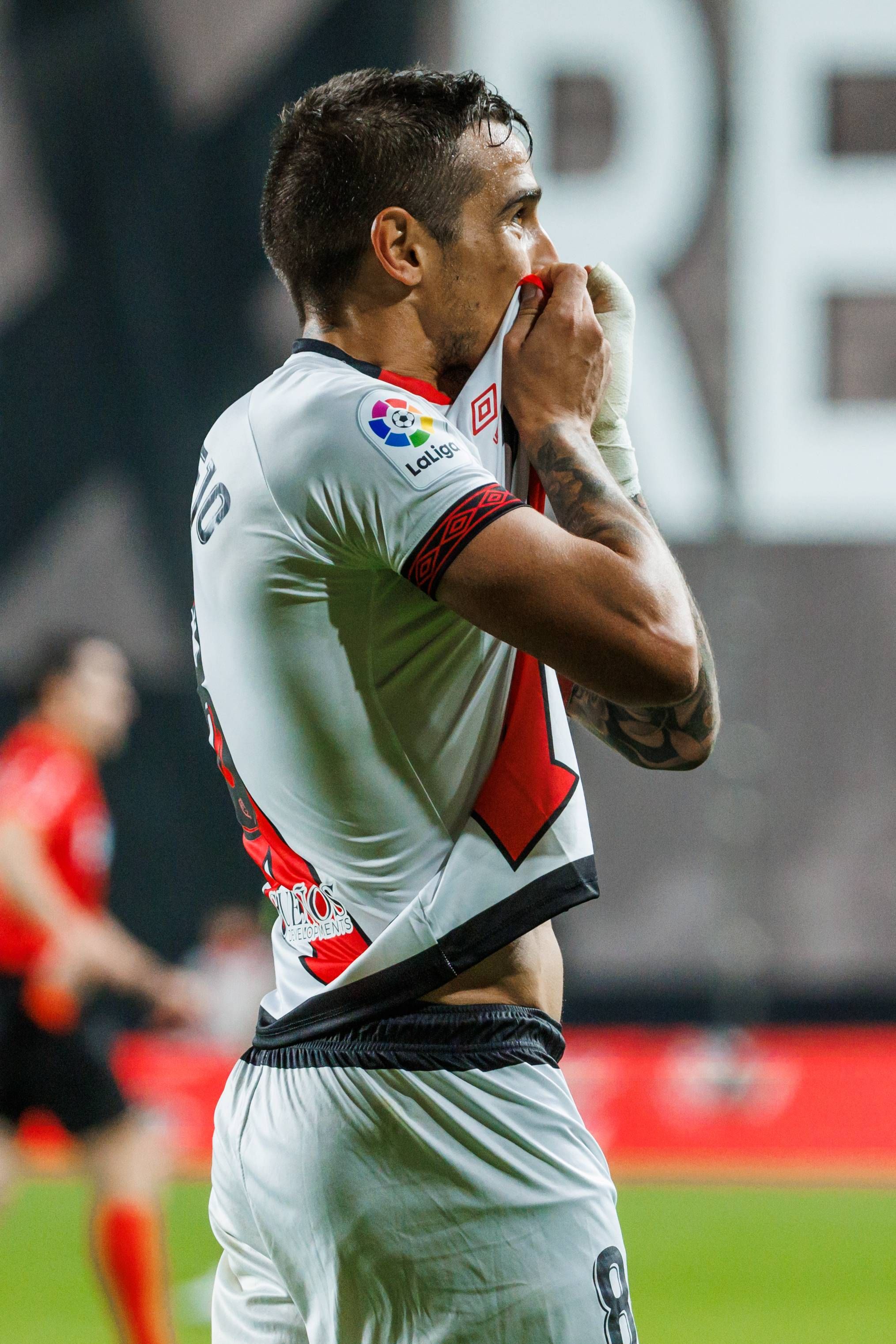  Óscar Trejo, en un partido con el Rayo Vallecano (Cordon Press)